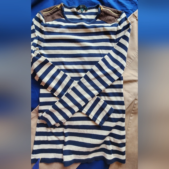 Ralph Lauren Top and Forever 21 Crop high Waist Pants + Free Necklace - Picture 2 of 13